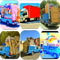 باربری حاج بهزاد تخلیه بارگیری نیسان وانت خاورمسقف