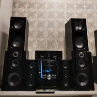 غول پاناسونیک فلش خور فابریک 10000w پخش 5.1ch|سیستم صوتی خانگی|گرگان, |دیوار