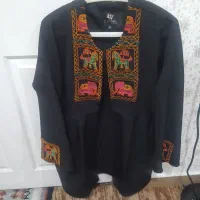 مانتو کتی مشکی خنک سالم درحد نو