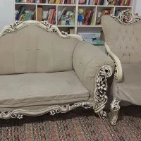مبل ۷ نفره سالم و تمیز+میز تلویزیون +جلو مبلی عسلی|مبلمان خانگی و میز عسلی|ری, دیلمان|دیوار