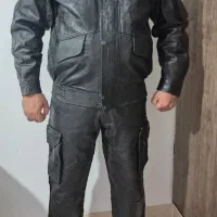 کاپشن چرم موتور سواری