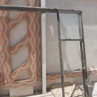 درب  چوبی سه لنگه برای هال و پذیرایی