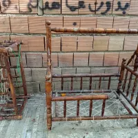 تخت و گهواره سر هم چوب گردو روسی