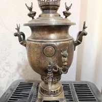 سماورذغالی کلکسیونی نماد پدرپسرزیرخاکی