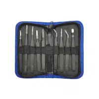 ست پنس 9 عددی آنتی استاتیک و ضدآب باکیف چرمی ESD-9