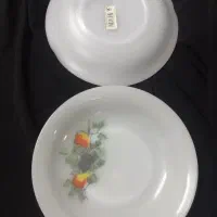 ظروف 12 نفره لومینارک گل میوه اصل فرانسه