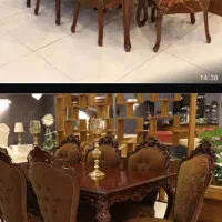 میز نهار خوری ۸ نفره نو و درجه یک|میز و صندلی غذاخوری|اصفهان, تصفیه خانه فاضلاب|دیوار