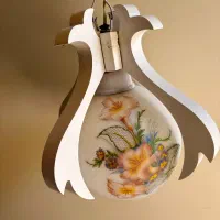 لوستر تک شاخه چوبی|لوستر و چراغ آویز|جم, |دیوار