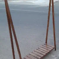 رگال لباس چوبی ساده|بندرخت و رختآویز|شبستر, |دیوار