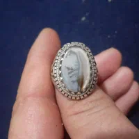 انگشتر نقره نگین شجر