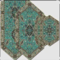 ست چهار تیکه رومیزی از جنس ترمه