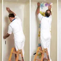 نصاب کاغذ دیواری و نقاشی ساختمان|خدمات پیشه و مهارت|ری, اقدسیه|دیوار