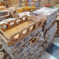 سینی های جفتی دور قلبی چوبی اک|صنایع دستی و سایر لوازم تزئینی|قم, شهرک فاطمیه|دیوار