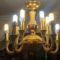 لوستر ۱۰ شاخه ۲ عدد|لوستر و چراغ آویز|رشت, حسین آباد|دیوار