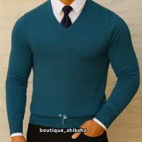 بافت یقه هفت مردانه نخ پنبه