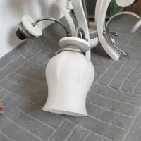 لوستر پایه چوبی سفید