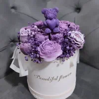 گهواره باکس نوزادی باشمع|گل مصنوعی|کرمانشاه, |دیوار