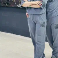 ست تیشرت وشلوار رنگ طوسی