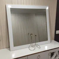 جا کفشی کنسولی همرا با آینه مربعی حدوداً ۸۰سانت