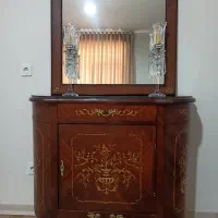 آینه کنسول معرق و برنز کاری شده