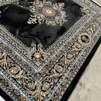 فرش افشان مشکی طلا کوب|فرش|قروه, |دیوار