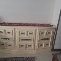 کنسول چوبی ویترین