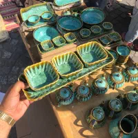 فروش ظروف سرامیکی سبز شره ای
