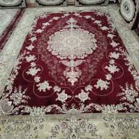یک جفت فرش ۱۲متری نگین مشهد ۵۰۰شانه تراکم ۱۰۰۰
