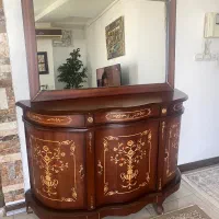 میز تلوزیون و آینه کنسول|بوفه، ویترین، کنسول|هشتگرد, شهرک پارسیان|دیوار