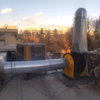 کانال گردو چهارگوش .هواکش سانترفیوژ .دریچه هوا