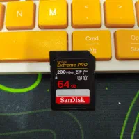 SD card sandisk u3 10 64GB|دوربین عکاسی و فیلم‌برداری|آبیک, |دیوار