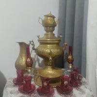 سماور برنجی ذغالی