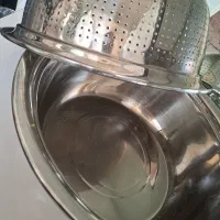 آبکش و لگن استیل|آبچکان و نظمدهنده ظروف|تبریز, |دیوار