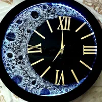 تابلو تکسچر طرح فرش و لیپان ارت وتابلو ساعت ماه|تابلو، نقاشی، عکس|کرمان, |دیوار