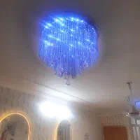 دو عدد لوستر کریستالی