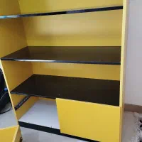 کتابخانه تمام (ام دی آف کارگاهی ) محکم و سنگین.|کتابخانه، شلف، قفسه‌های دیواری|کرمانشاه, |دیوار