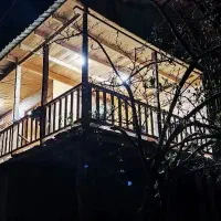 کلبه دوخوابه چوبی جنگلی پناه