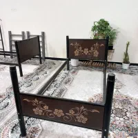 تخت فلزی ۲طبقه با ۲تا کشو