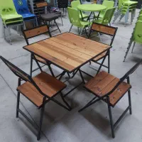 میز وصندلی پلاستیکی وچوبی پایه فلزی فست فودی|میز و صندلی غذاخوری|تهران, طیب|دیوار