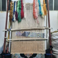 ۶۰در۹۰ نیمه کاره ابریشم دستباف|تابلو فرش|قم, نیروگاه|دیوار