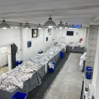 نیروی خانم جهت تا کردن و بسته بندی ملحفه قطار