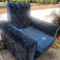 مبل دست دوم دو عدد مناسب باغ