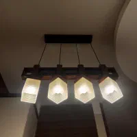 لوستر خطی ۴ شعله