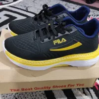 کفش ورزشی فیلا مشکی و زرد