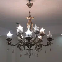 لوستر برنزی با دیوارکوب