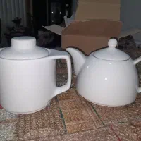 دو عدد قوری چینی هتلی مناسب چای دمنوش قهوه|قوری، کتری، قهوهساز دستی|ساری, |دیوار