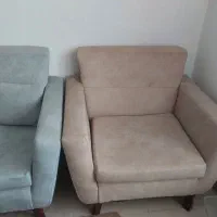 مبلمان آبی کرم ۷ نفره