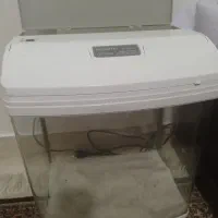 آکواریوم با تمامی لوازم و ماهی پلی اندیچری