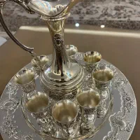 شرای خوری برنج ابکاری نقره|ظروف سرو و پذیرایی|ری, صفاییه (چشمه علی)|دیوار