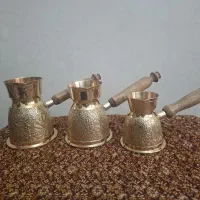قهوه جوش برنجی طرح طاووس